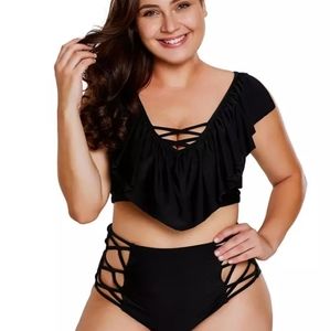 Swimsuits, Swimwear, Bikini Tankini Bathing Suits, Sz L(10-12)